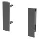 MXS Slim Fnt Bracket Set 199mm Plastic Grey
