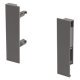MXS Slim Fnt Bracket Set 167mm Plastic Grey