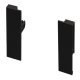MXS Slim Gls Pnl Hldr Set 84mm Plastic Black