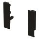 MXS Slim Gls Pnl Hldr Set 135mm Plastic Black
