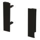 MXS Slim Gls Pnl Hldr Set 199mm Plastic Black