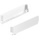 MX Std Sgl Drawer Sides 80/300mm Steel Wht