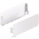 MX Std Sgl Drawer Sides 120/300mm Steel Wht