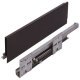 MXS Slim Std Drawer Set 35kg 64/500mm Black