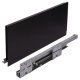 MXS Slim Std Drawer Set 35kg 167/350mm Black