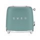 Smeg FAB TSF01EGMUK Toaster 2 Slc E.Grn