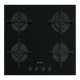 Smeg Cuc PV264B Hob Gas/Gls 4Z Black