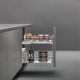 PO Baskets 2-Tier 150mm 15kg RH Lin Chrome