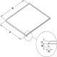 Base Unit Liner Sgl 563x496mm Matte Aluminium