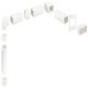 Manrose 125mm Airbrick Duct Set 3m Wht