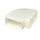 Manrose 110x54mm 90D Conn Hrz PVC Grey