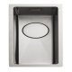 Rectangle Atl.Kube KUBE18 0.5B Sink UH Stainless Steel
