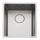 Rectangle Atl.Kube KUBE34 1.0B Sink UH Stainless Steel