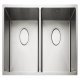 Rectangle Kube KUBE4040 2.0B Sink UH Stainless Steel
