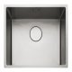 Rectangle Atl.Kube KUBE50 1.0B Sink UH Stainless Steel
