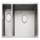 Rectangle Kube KUBE5018L 1.5B Sink LHHB Stainless Steel