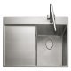 Rectangle Cosmo CSM9601L 1.0B Sink LHD Stainless Steel