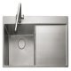 Rectangle Cosmo CSM9601R 1.0B Sink RHD Stainless Steel