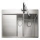 Rectangle Cosmo CSM9602L 1.5B Sink LHD Stainless Steel