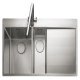 Rectangle Cosmo CSM9602R 1.5B Sink RHD Stainless Steel