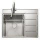 Rectangle Boston BST8601R 1.0B Sink RHD Stainless Steel
