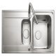 Rectangle Iconica ICN9502 1.5B Sink Rev Stainless Steel