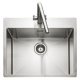 Rectangle Cosmo CSM60 1.0B Sink UH Stainless Steel