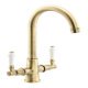 Hafele Keswick Dual Lvr C-Tap Bru Brs