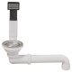 Hafele Space Save Waste+Overflow Sgl Stainless Steel