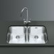 Smeg Alba UM4545 2.0B Sink UH Stainless Steel