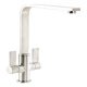 Abode AT2206 Quantic Dual Lvr L-Tap Nickel