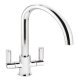 Abode AT2138 Globe Dual Lvr C-Tap Chrome