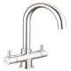 Hafele Sofia Dual Lvr C-Tap Polished Chrome