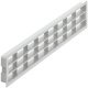 Ventilation Grille Rectangle 458x65mm Plastic Grey