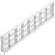 Ventilation Grille Rectangle 458x65mm Plastic White