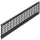 Ventilation Grille Rectangle 480x80mm Aluminium Black 9005