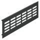 Ventilation Grille Rectangle 80x300mm Aluminium Black 9005