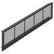 Ventilation Grille Rectangle 86x500mm Aluminium Black 9005