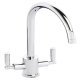 Abode AT1053 Atlas Dual Lvr C-Tap Chrome