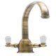 Bidbury&Co Amesbury Dual Lvr C-Tap Polished Brass