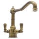 Bidbury&Co Bickton Dual Lvr Ctry Tap Polished Brass
