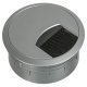 Cable Outlet 2prt D80x24mm Plastic Wht Aluminium