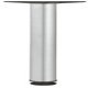 Leg w Adj D60x710mm Plastic Black/Steel Silver Col