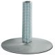 Plinth Adj Screw M10x60mm D50mm Brushed Stainless Steel/Black