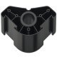 AXILO 78 Plinth Foot Top Sec SF Tri Black