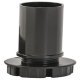 Plinth Foot+Shaft 120mm Plastic Black