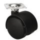D35mm Twin Castor Hd Plastic Plastic Black
