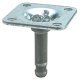 Pin/Mount Plate D8x38x38mm Galvanised Steel