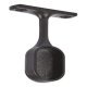 WithRobe Oval End Support Zinc Alloy M.Black