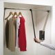 2004 WithRobe Pull Rail 770-1200mm Chrome/Black